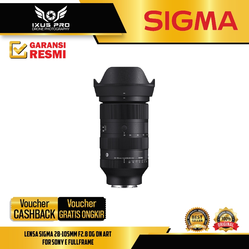 Lensa Sigma 28-105mm f2.8 DG DN Art for Sony E Fullframe Sigma 28-105 mm f/2.8
