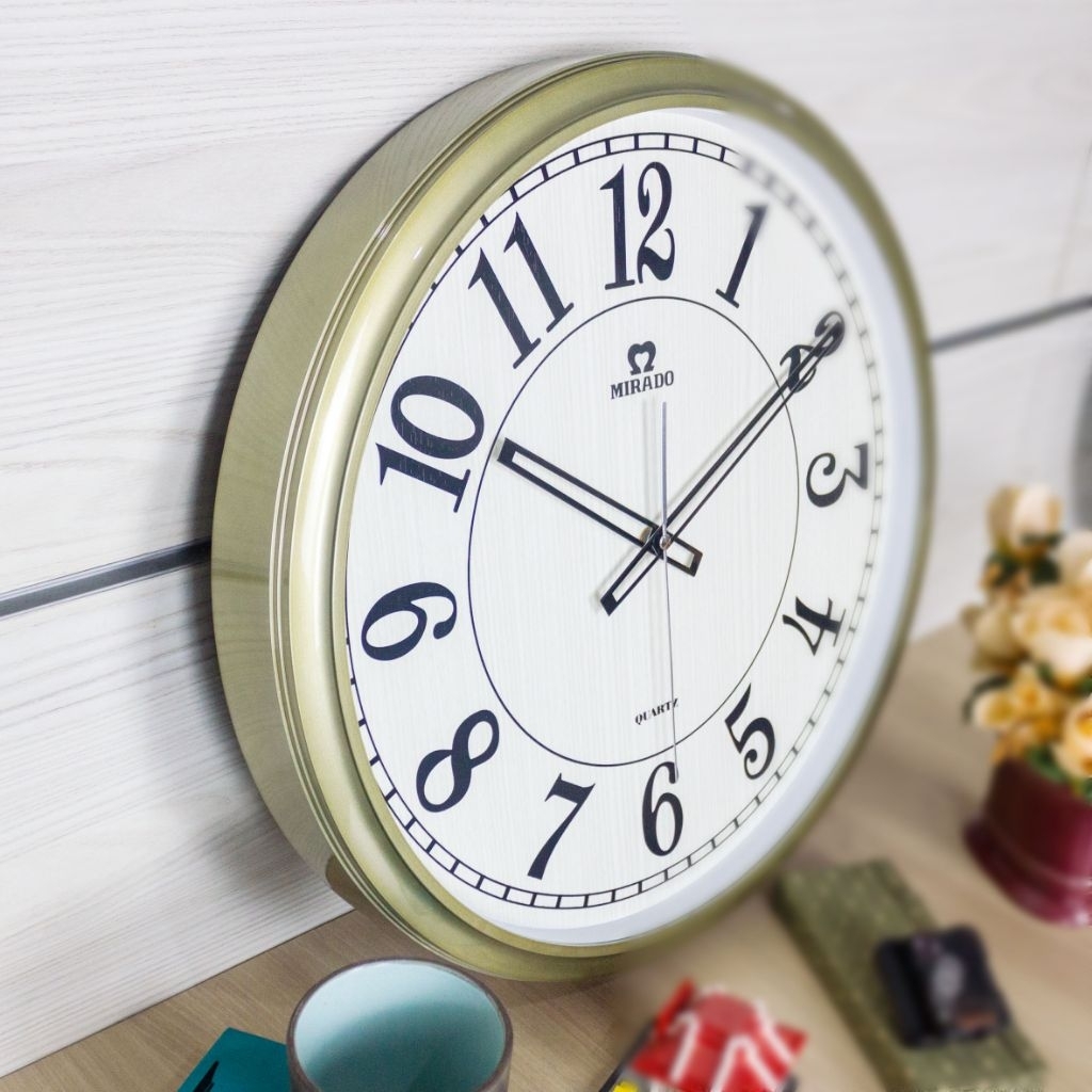 Jam dinding mirado MQ 8877 Besar Murah Elegan