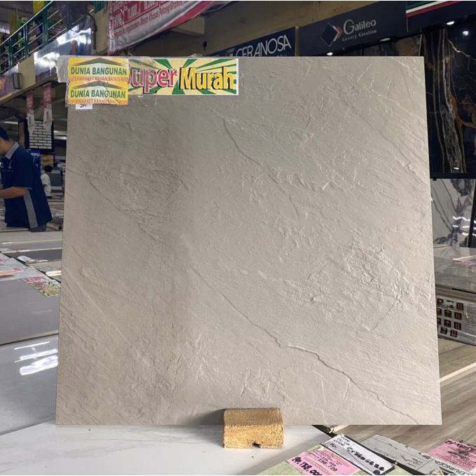 Granit Lantai Kasar Indogress 60x60 Grigio Santos Granit Garasi Kamar Mandi Abu Kasar