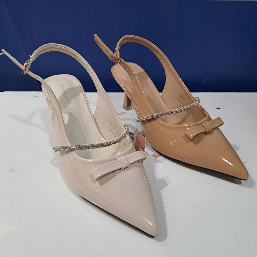 sepatu sandal wanita lawrensia hak 6 cm