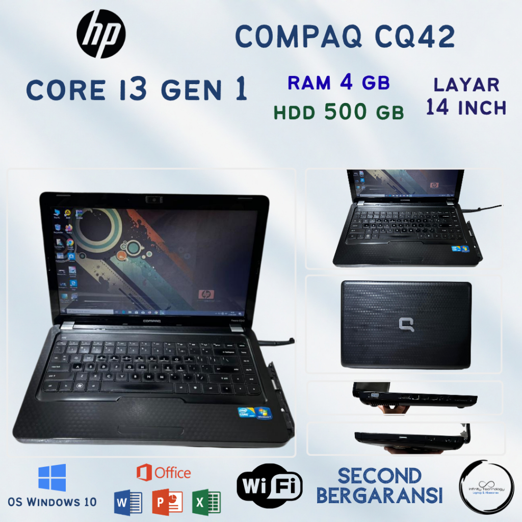 HP Compaq CQ42 Core i3 Laptop 1 jutaan