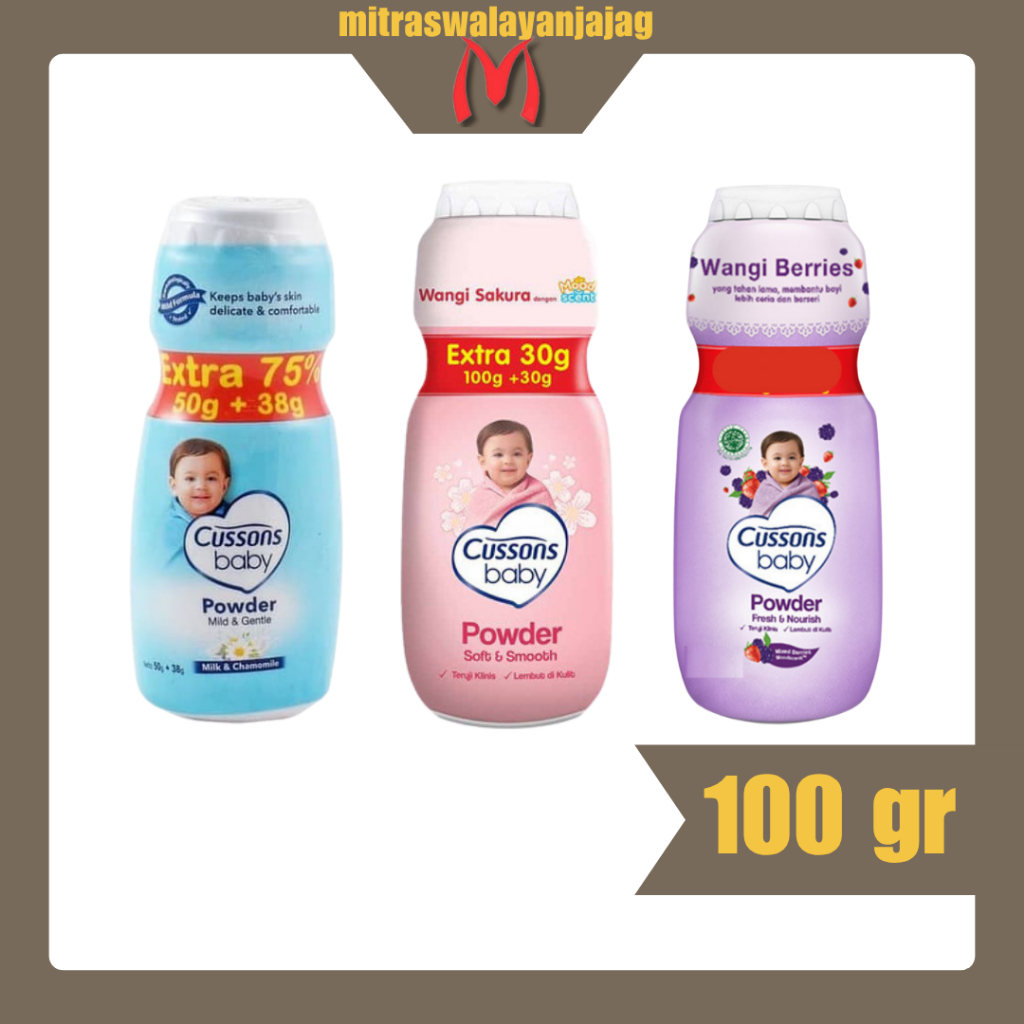 CUSSONS Bedak Baby Powder Bedak Tabur 100gr