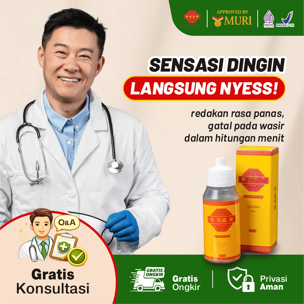 Minyak Ambeien Herbal Xi Yaopin Zhi Oil | Untuk Perawatan Luar wasir