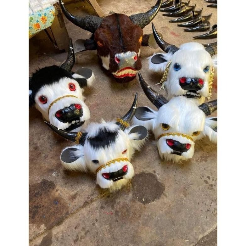 PROMO Barongan Bantengan Full Bulu Free Kemul / Bantengan Dewasa / Barongan Bantengan Baru