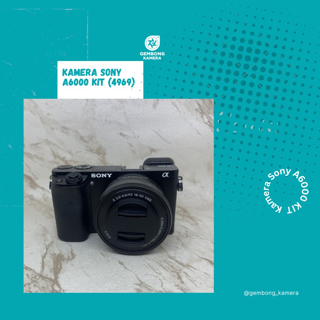 KAMERA SONY A6000 KIT MURAH MANTAP MULUS LIKE NEW (4969)