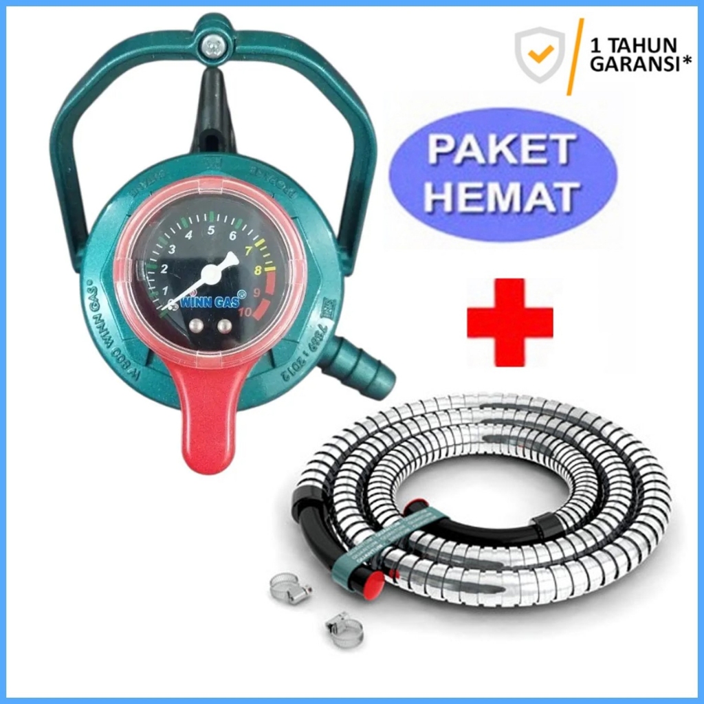 Winn Gas W800M Regulator Double Lock EKSKLUSIF Meter