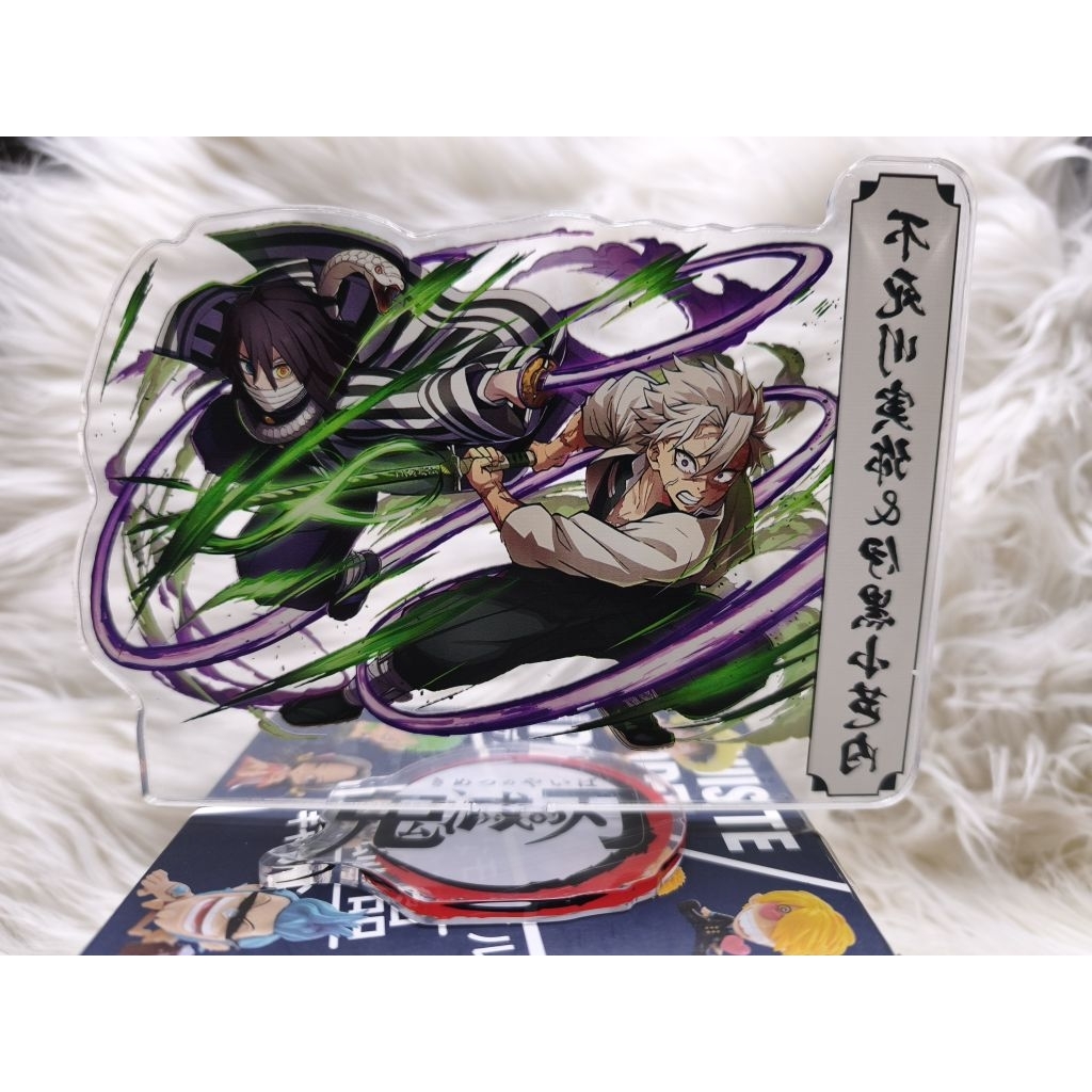 Pajangan / akrilik action figure anime kimetsu no yaiba / demon slayer 2 sisi