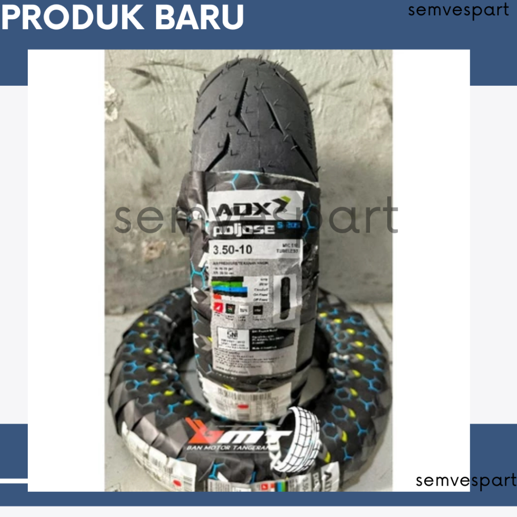 Ban ADX POLJOSE S205 uk 3.50-10 ban vespa super , vespa excel , vespa sprint