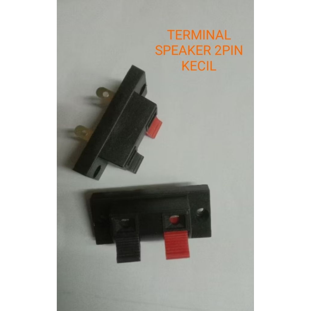 TERMINAL SPEAKER AKTIF 2 PIN JEPIT PANEL MONO STEREO KABEL 2P KECIL  SOCKET SPEAKER AMPLI