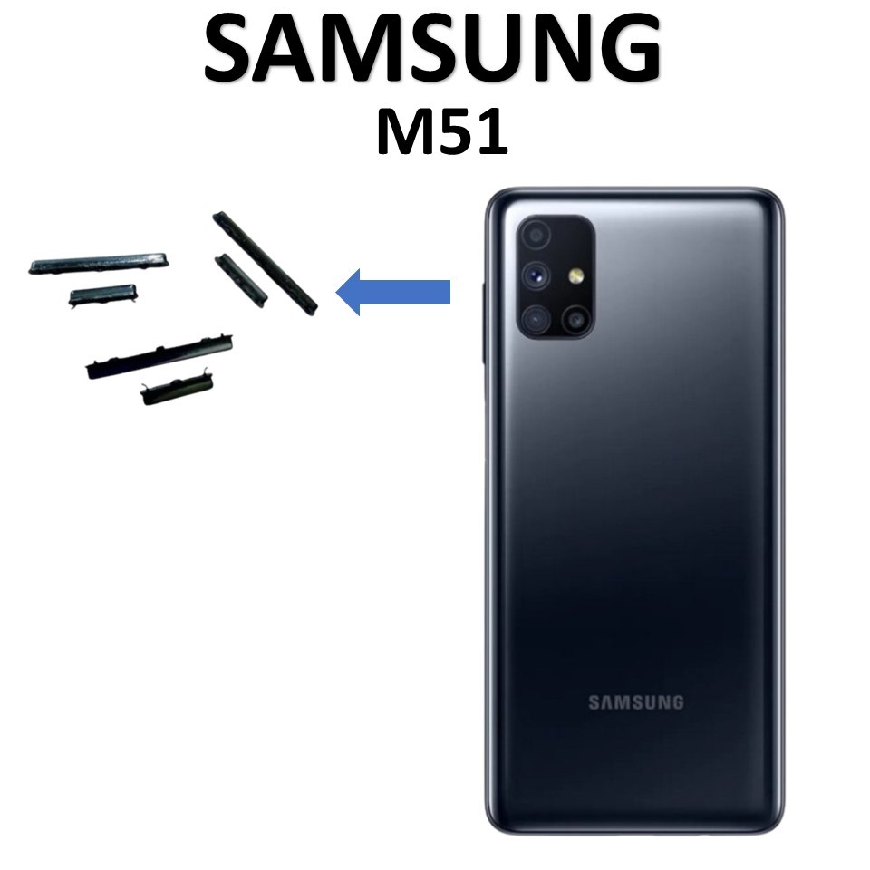 TOMBOL LUAR VOLUME SAMSUNG M51 ORIGINAL 100%