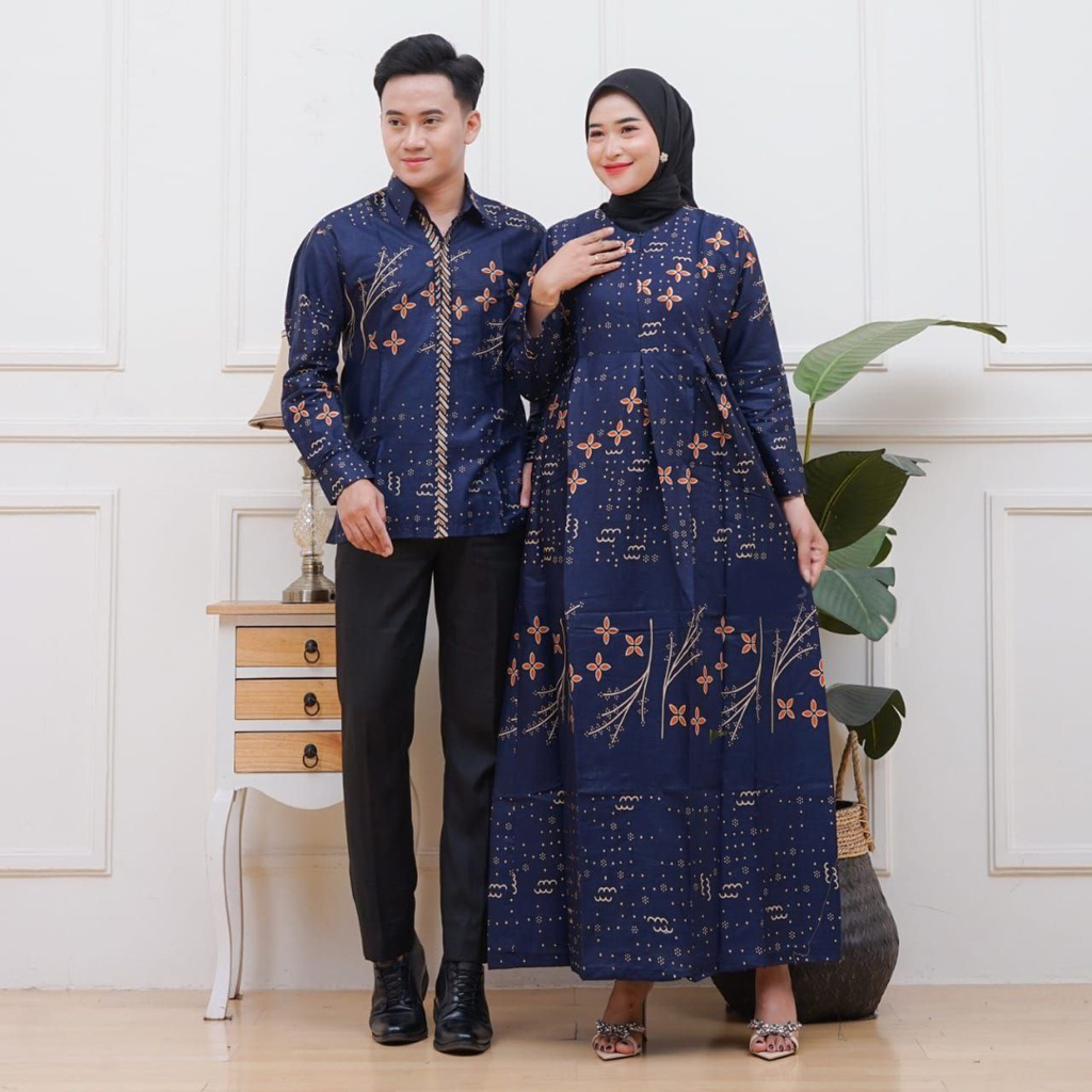 Sarimbit Batik Alusan||Kemeja Gamis Couple