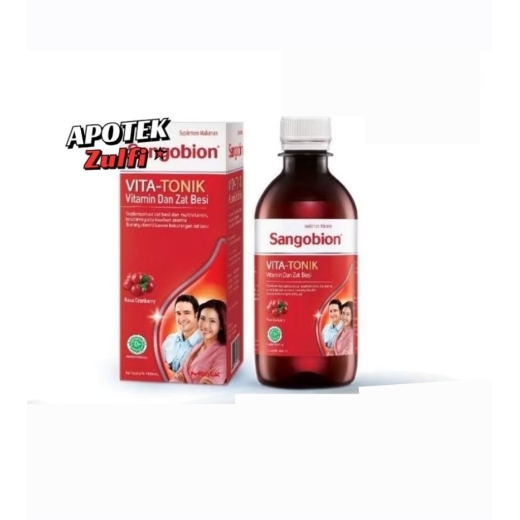 SANGOBION SIRUP 400ML VITAMIN ZAT BESI NAMBAH DARAH