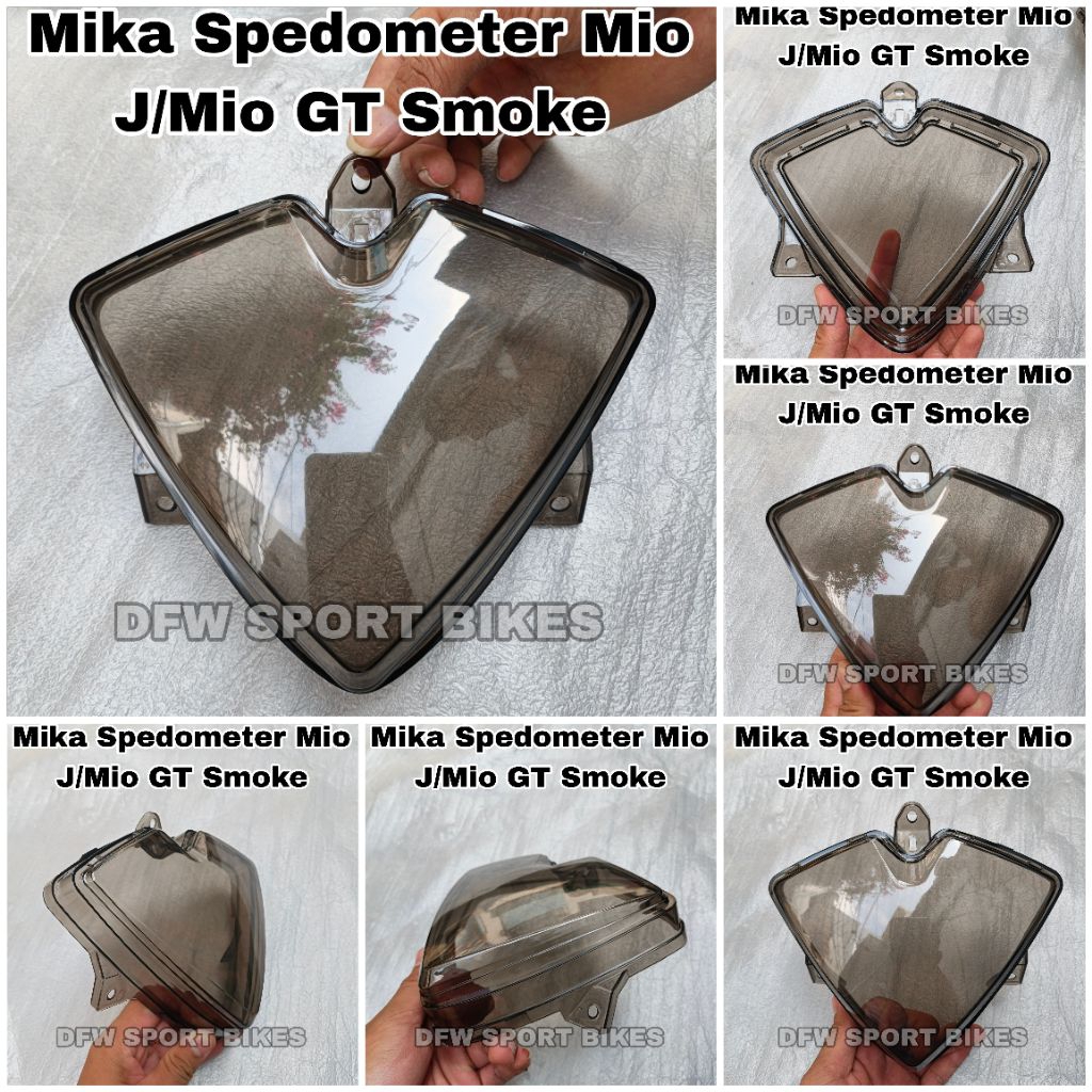 Mika Kaca Spedometer Mio J/Mio GT Smoke Tampilan Jernih Warna Smoke Riben Mika Spedometer MioJ/Mio G