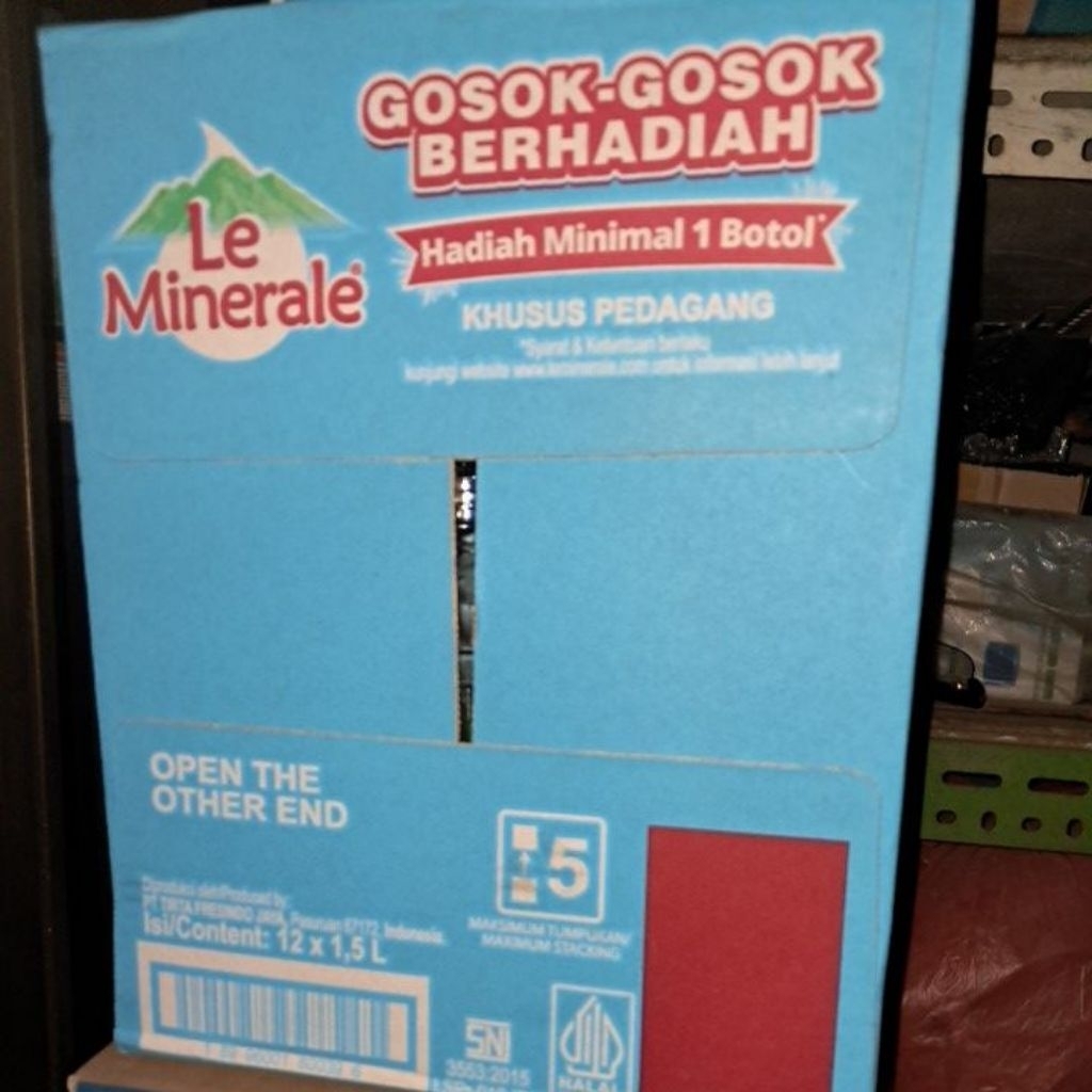 lemineral botol 1500ml x 12
