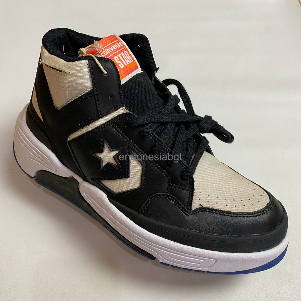 sepatu converse weapon cx mid black bone new old stock