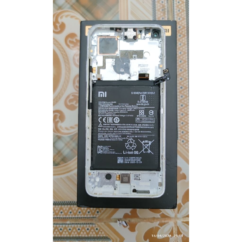 LCD+Frame+Baterai Xiaomi Mi10T Pro