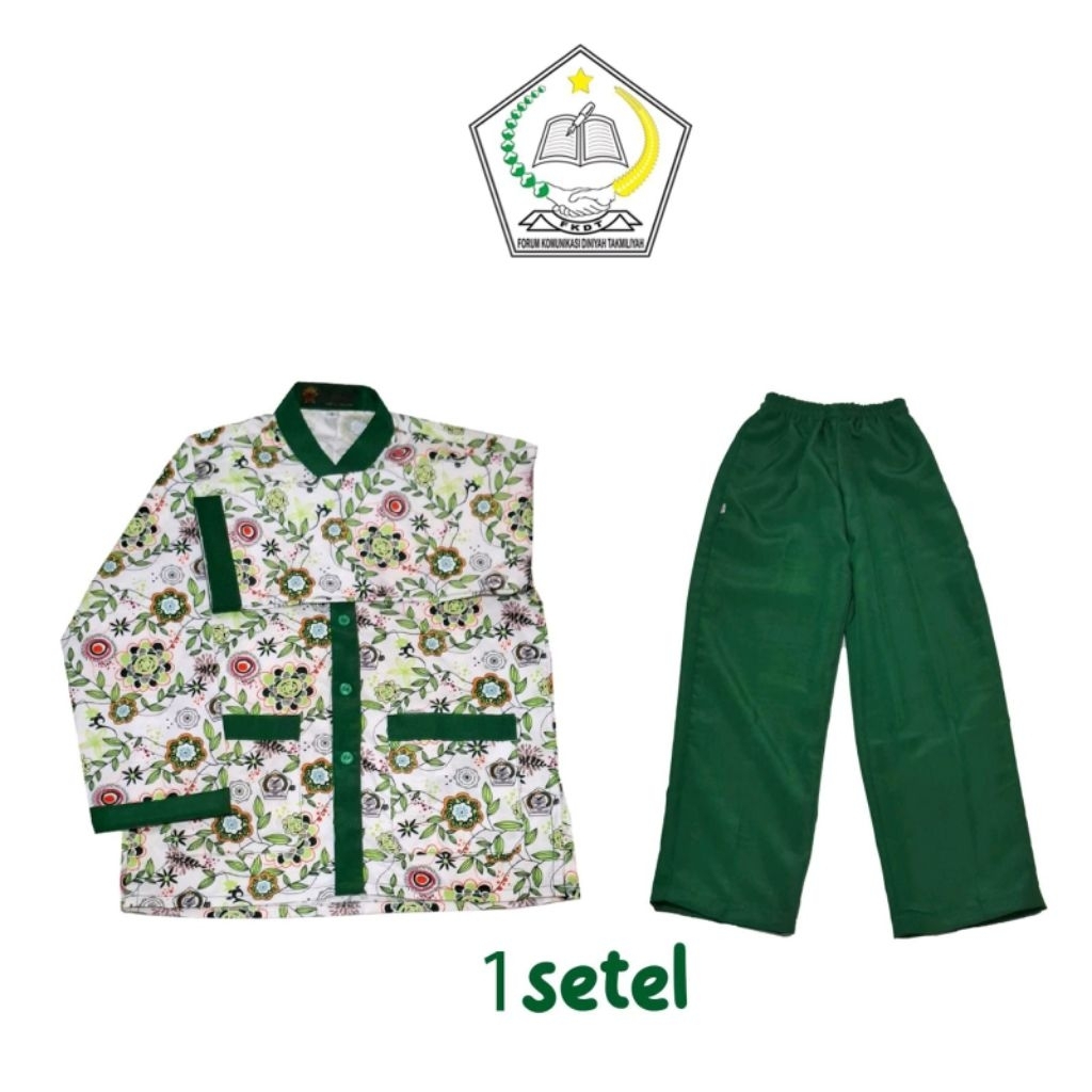 Setelan Batik Seragam Madrasah FKDT Laki Laki