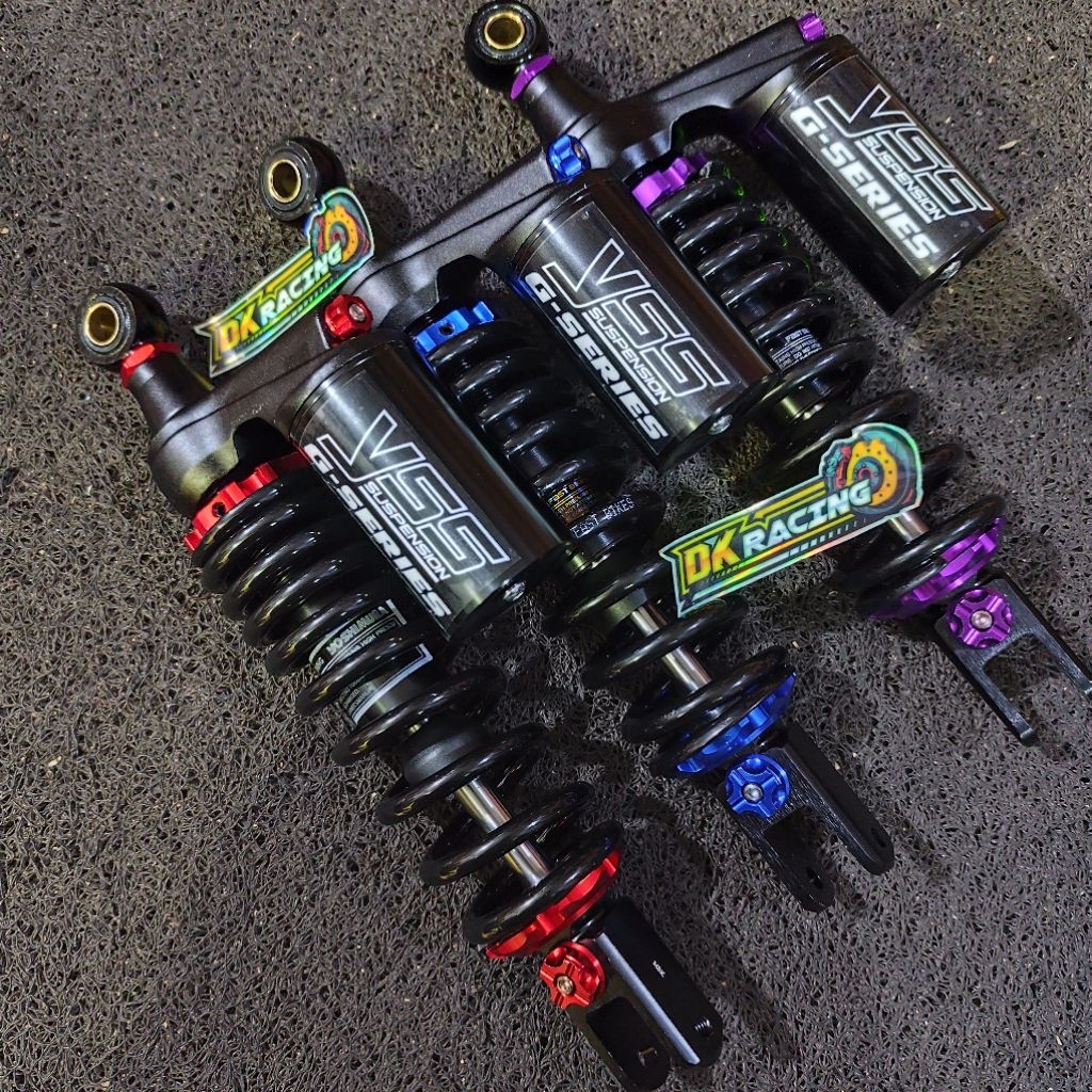 SHOCKBREAKER SHOCK BELAKANG VARIO 125 VARIO 150 TABUNG MODEL COPY YSS BLACK SERIES UKURAN 330MM DAN 