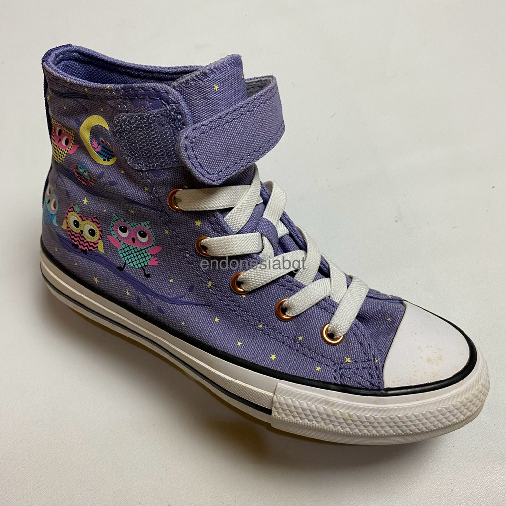 sepatu anak converse ctas 1v high purple new old stock