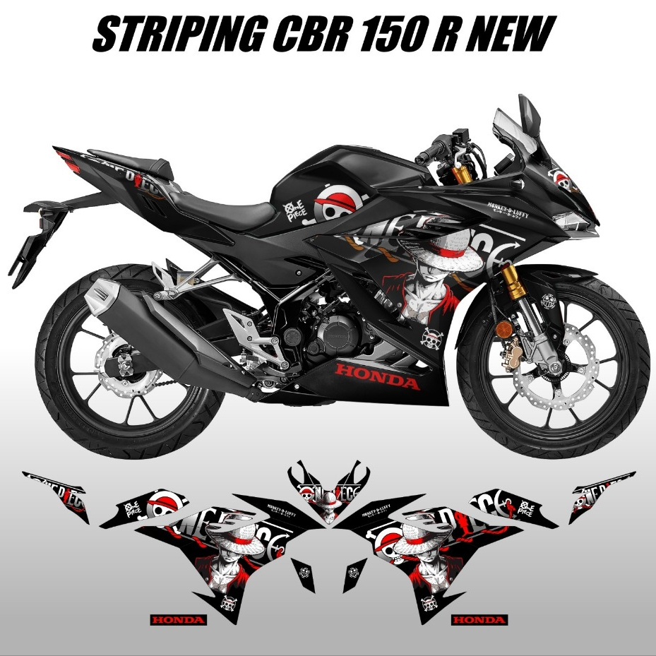 STIKER CBR 150R K45R 2021 - 2026 MOTIF ONE PIECE / STRIPING HONDA CBR150R NEW K45R / DECAL AKSESORIS