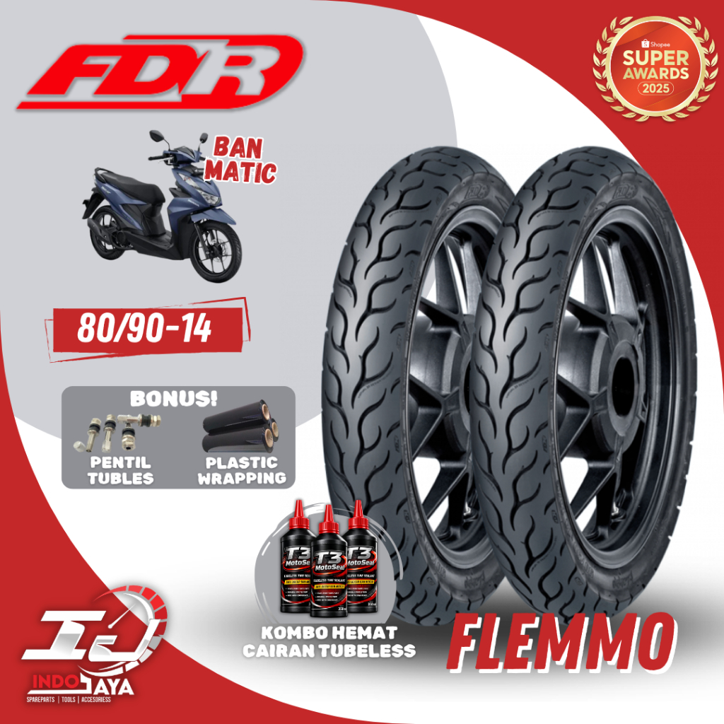 [READY COD] BAN FDR FLEMMO 80/90-14 RING 14 / BAN FDR TUBELESS TUBLES RING 14 ( 80/90-14 / 90/90-14 