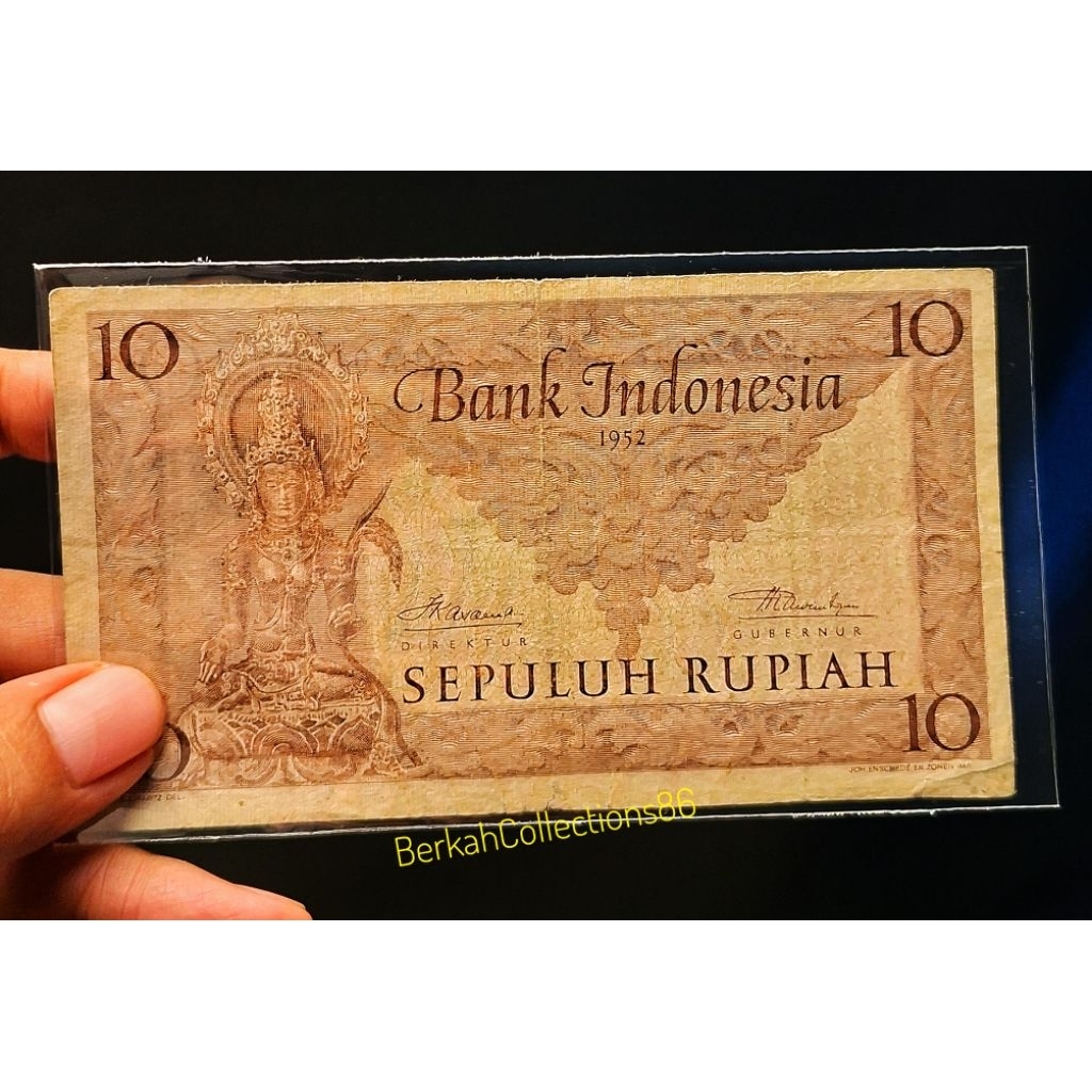 koleksi 10 rupiah seri budaya tahun 1952
