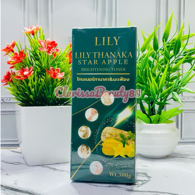 LILY THANAKA STAR APPLE ORIGINAL THAILAND / TONER MEMUTIHKAN / TONER SELURUH BADAN DAN WAJAH