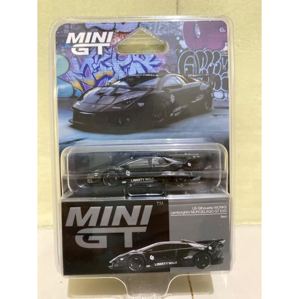 Mini GT Diecast 1/64 scale "Lamborghini LB-Silhouette Works Murcielago GT Evo Black" Blister - BRAND