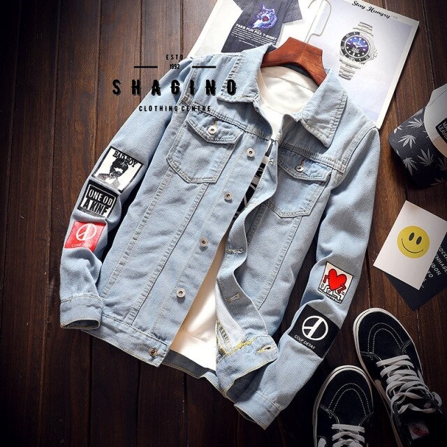 Shagin0 | Jaket Jeans Terbaru / Jaket Pria / Jaket Pria Keren / Jaket Jeans Boxy Pria / Jaket Jeans 
