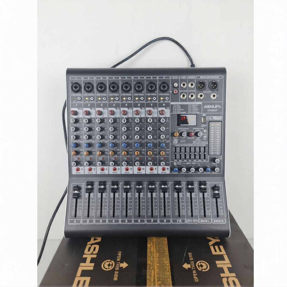 Mixer Power Ashley LM800P LM 800P LM-800P Original 8 Chanel 8Ch Garansi Resmi 400 Watt with Equalize