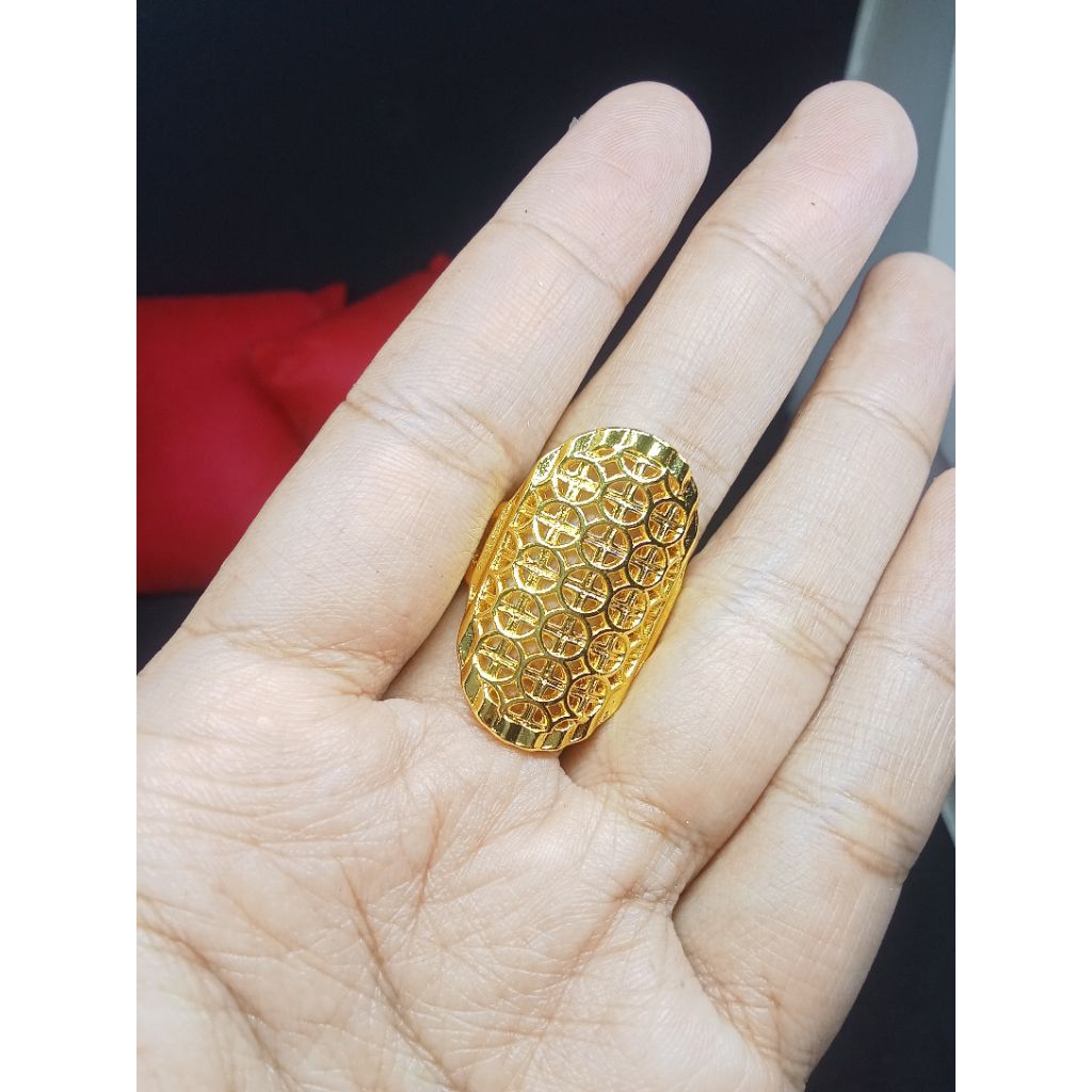 cincin dubai bulat ukuran jumbo size 9