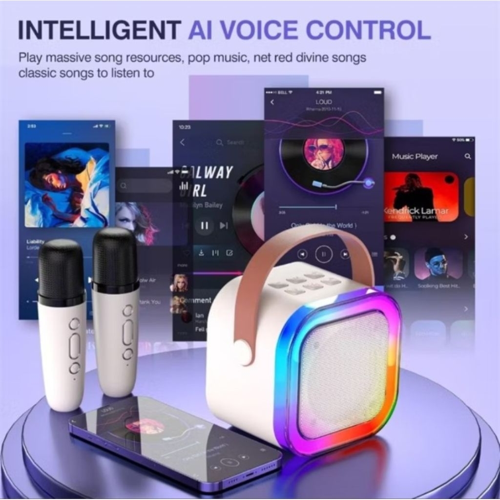promo obral mini mic speaker karaoke / speaker bluetooth mini karaoke mic 2 / karaoke bluetooth mini