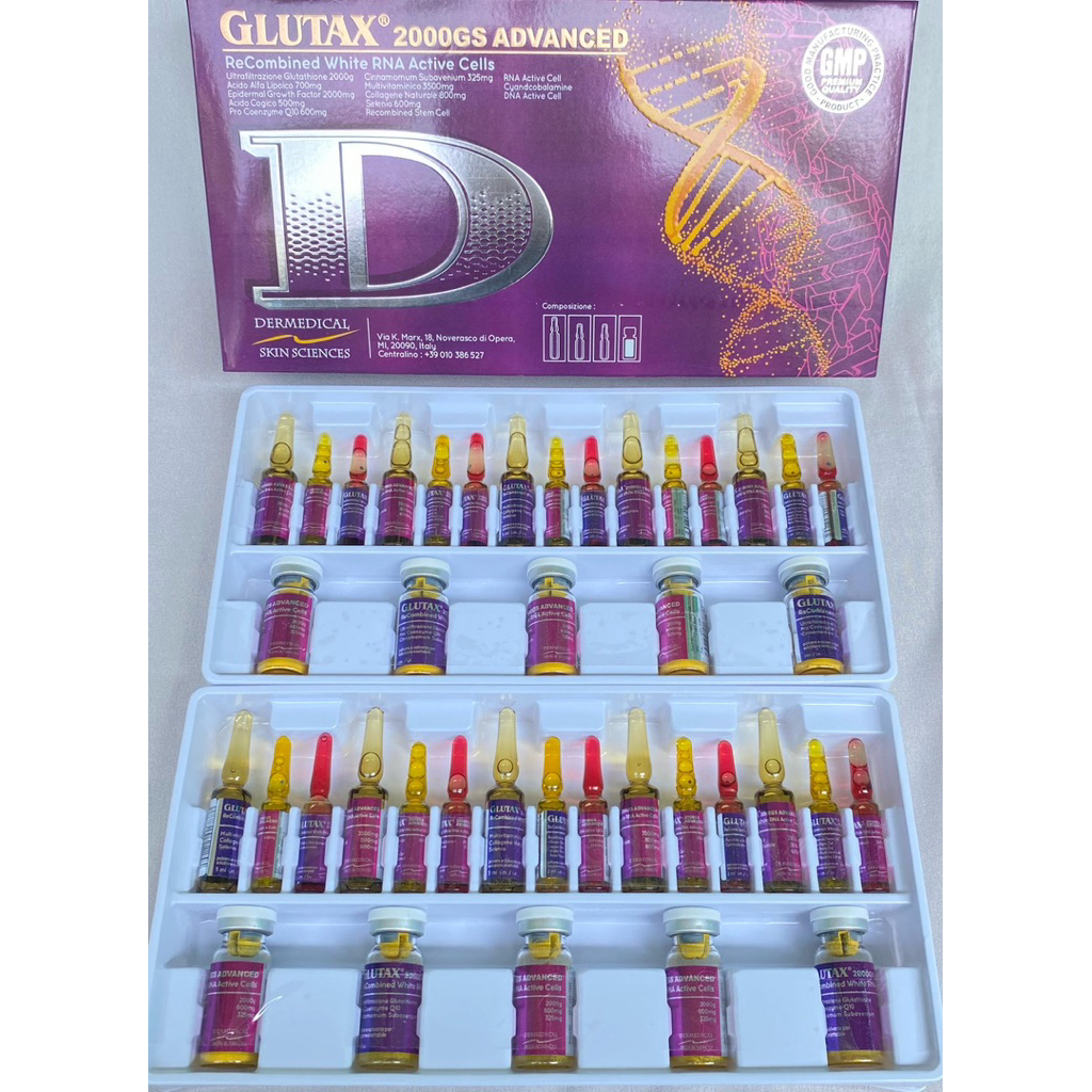 10 Set Whitening Paket 2000gs Gluta Advance untuk Mencerahkan Kulit