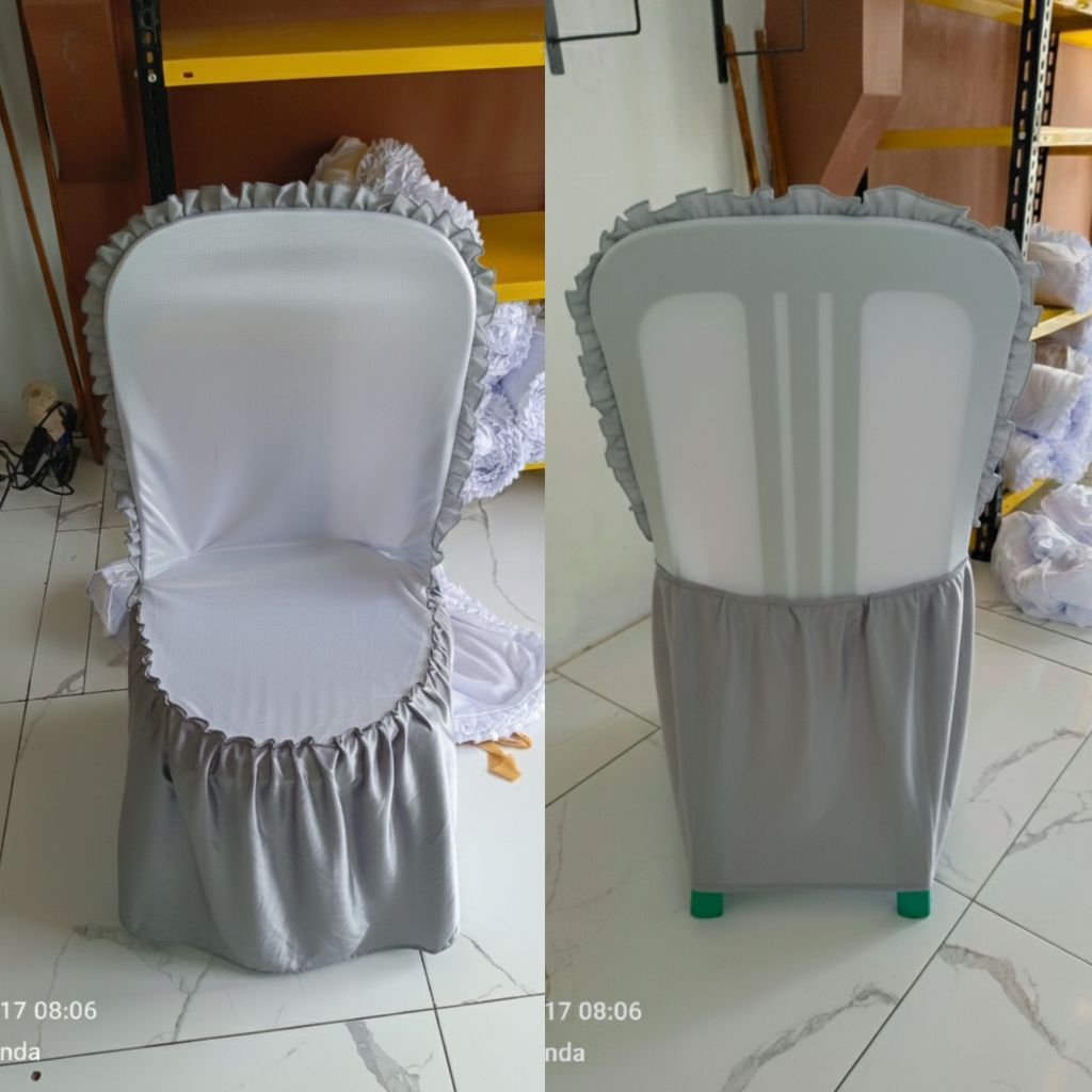 Sarung kursi napoly 101,102,100 renda kain filamin