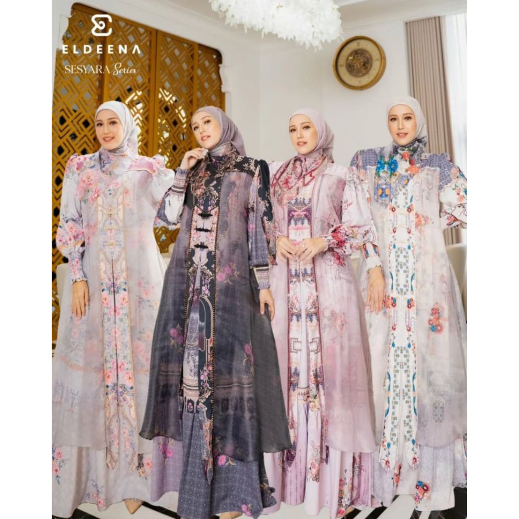 SESYARA GAMIS SET HIJAB SERIES BY ELDEENA