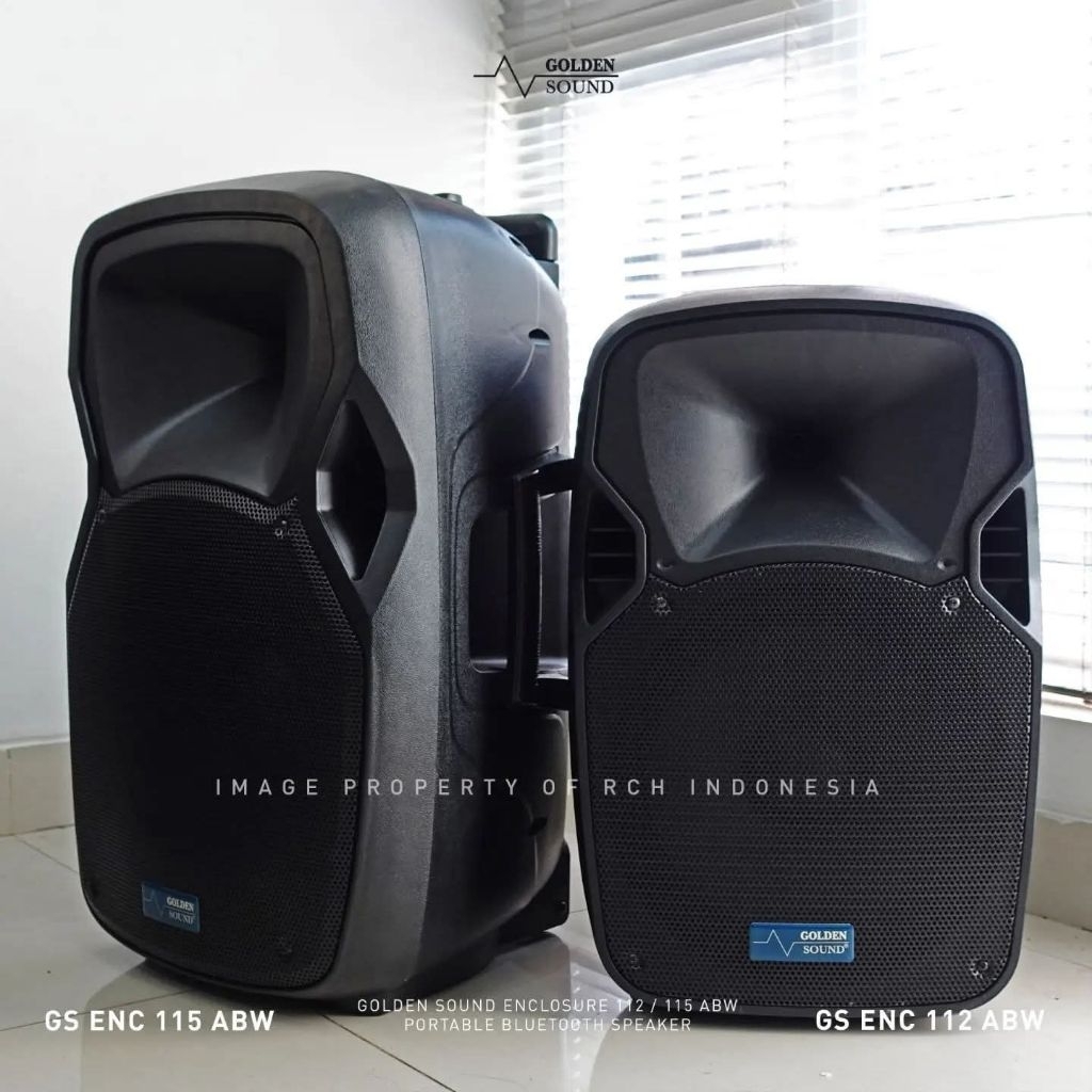 speaker aktif portable golden sound 12/15 inch ENC 12/15 ABW by JiC
