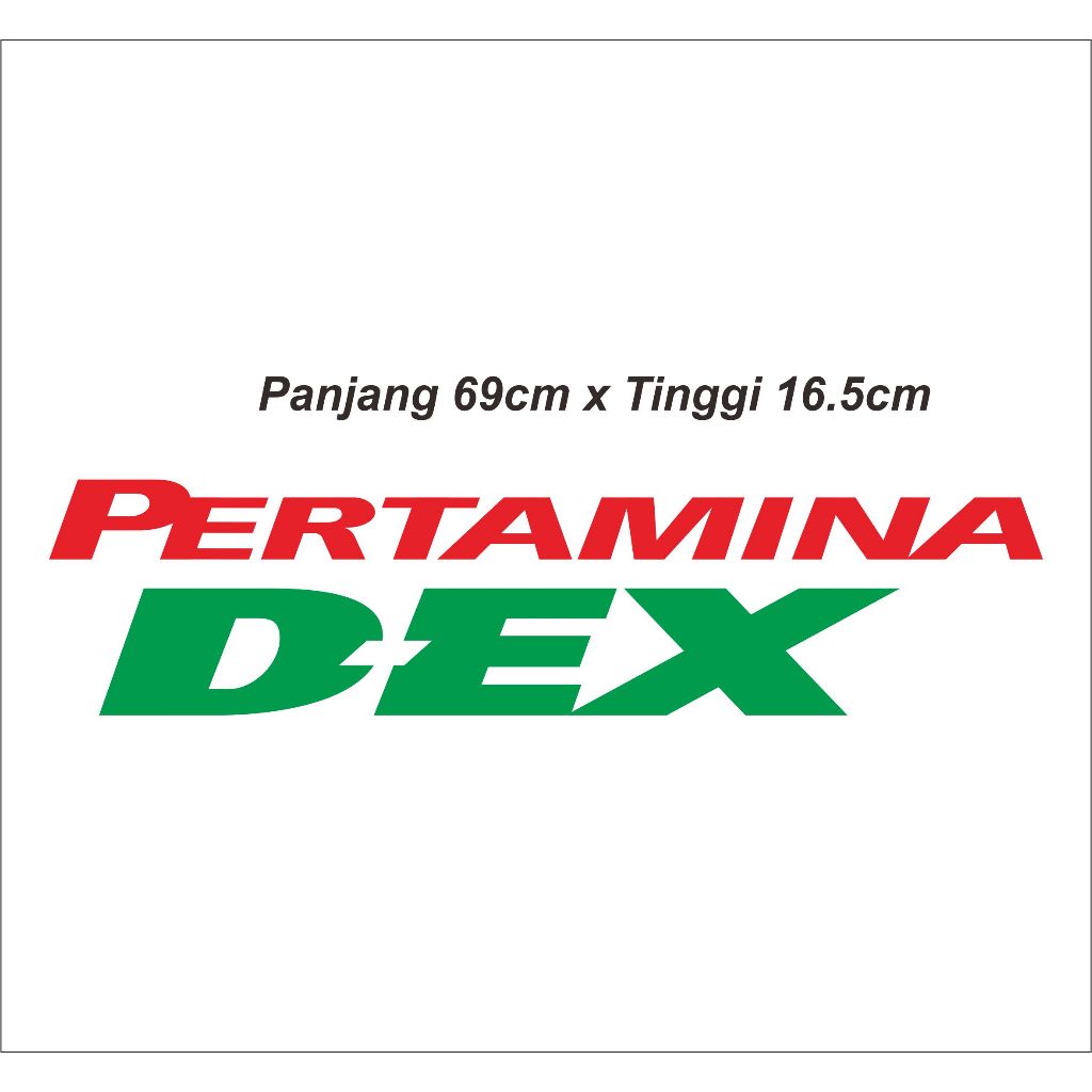 Stiker Pertamina Dex Besar | Sticker Cutting Pertamina DEX BIG SIZE Motor Mobil