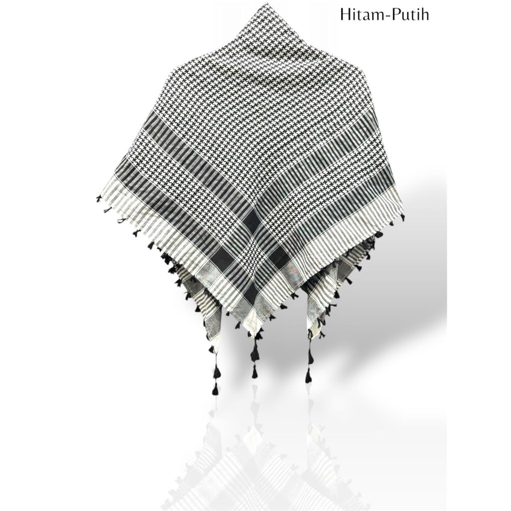Surban Kuncir Sorban Tactical Sorban Haji / Surban Kuncir Hitam Putih
