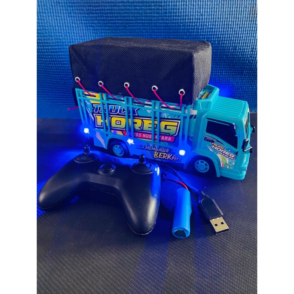 HOT DEALS BINTANG RC MAINAN ANAK MOBIL REMOTE CONTROL TRUCK DUMP TRONTON BATRE CASH NYALA LAMPU