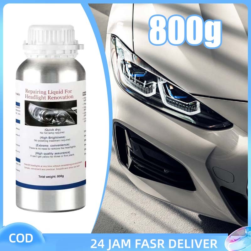 1 Botol 800g Nano Burn Coating Lampu Mobil Cairan Nano Coating Lampu Mobil Pengkilap Kaca Lampu Mobi