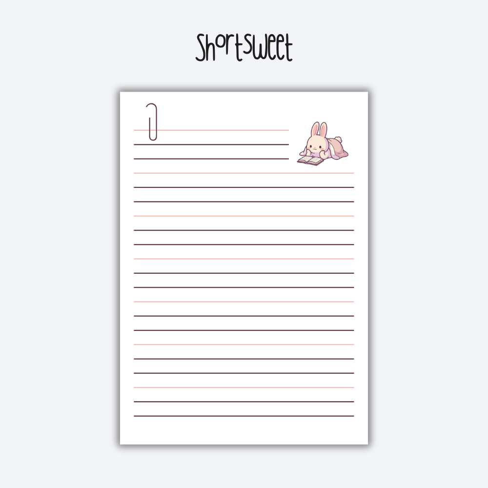 Isi Binder Lucu Loose Leaf Ukuran Kertas A5 90 GSM Kertas Natural Bookpaper Warna Cream