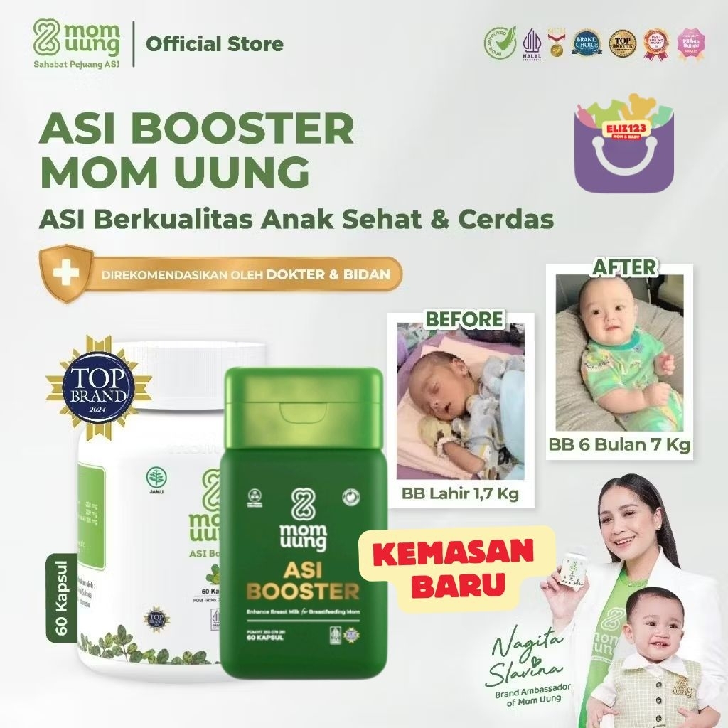 MOM UUNG  Asi Booster 30 & 60 Kapsul - Pelancar Asi Momuung Mom Uung Makassar