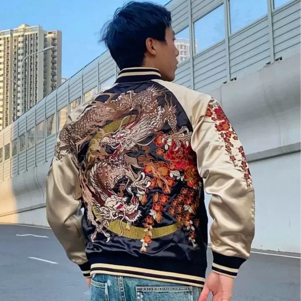 JACKET SUKAJAN TWIN DRAGON FULL BORDIR ORIGINAL IMPORT