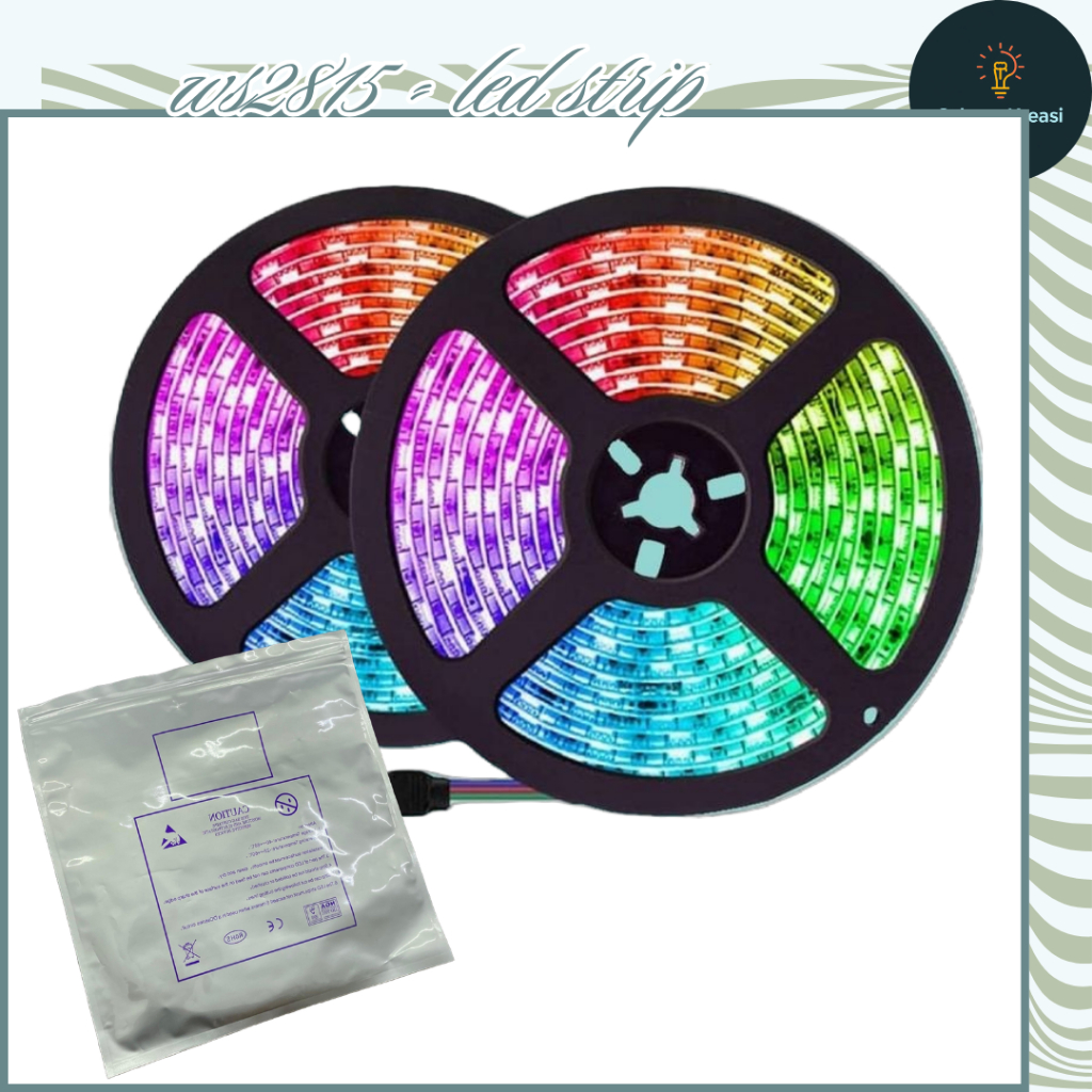 LED Strip WS2815 12V 5M IP30 – PCB Hitam