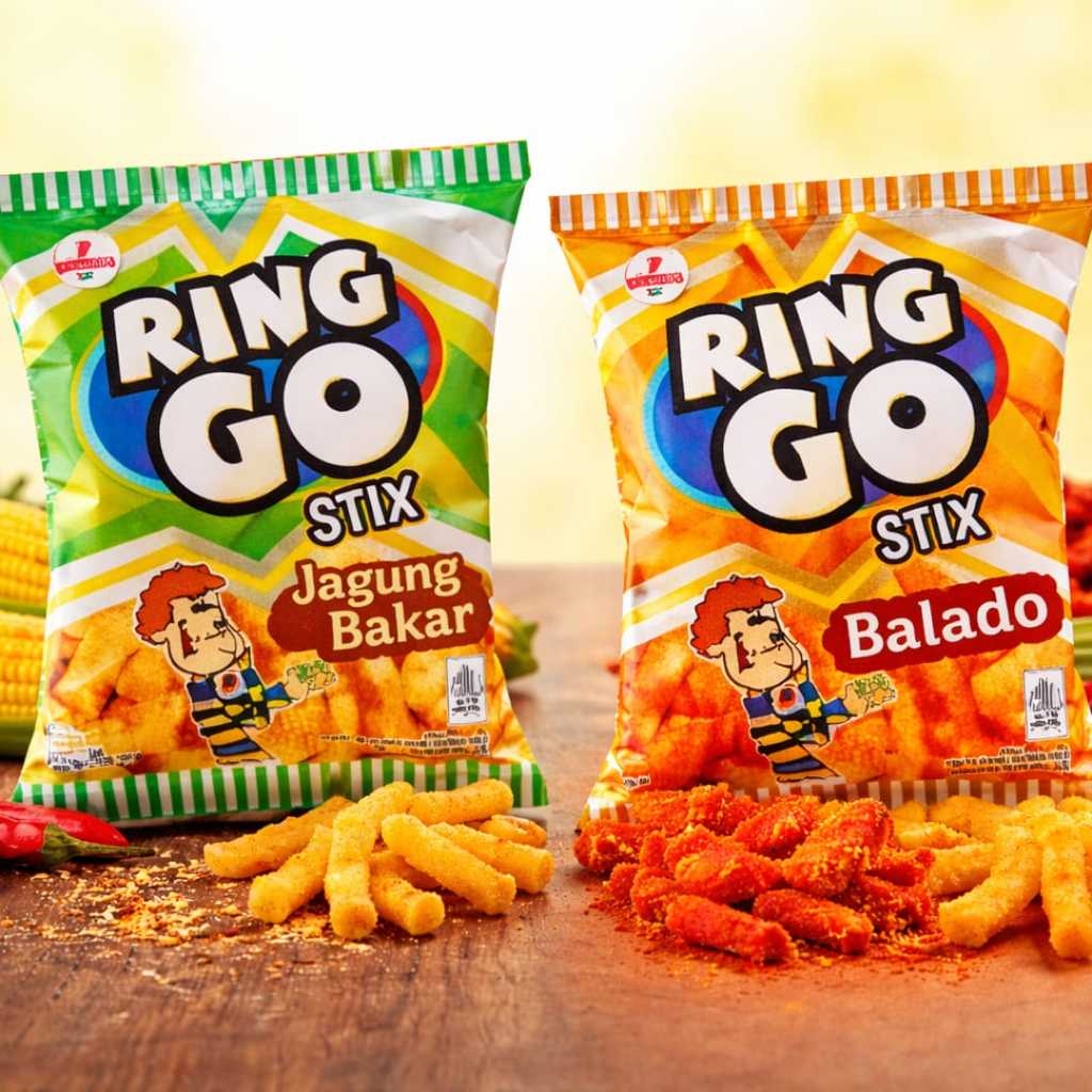 Ring Go Stix 10gr 1 Renteng isi 10pcs / Festival Snack Stik Aneka Rasa 200gr / Festival Snack Enak /