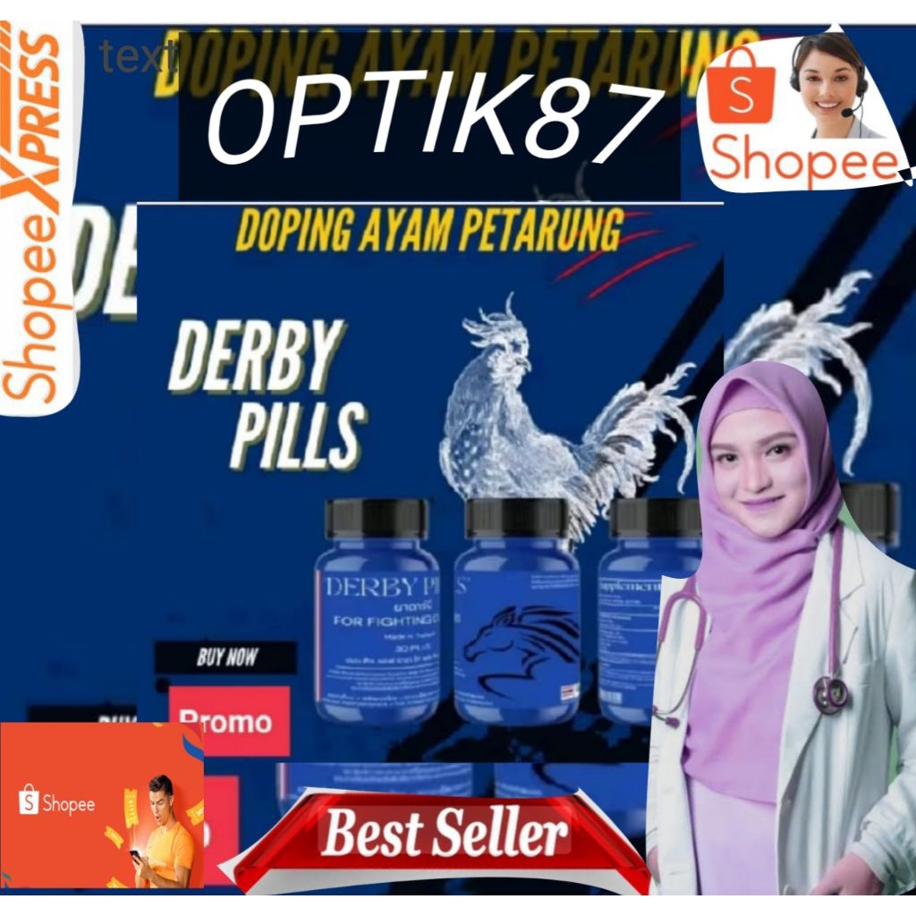 DERBY PILLS doping ayam aduan import Thailandoriginal obat ayam, ayam laga, Taji ayam, ayam Filipin