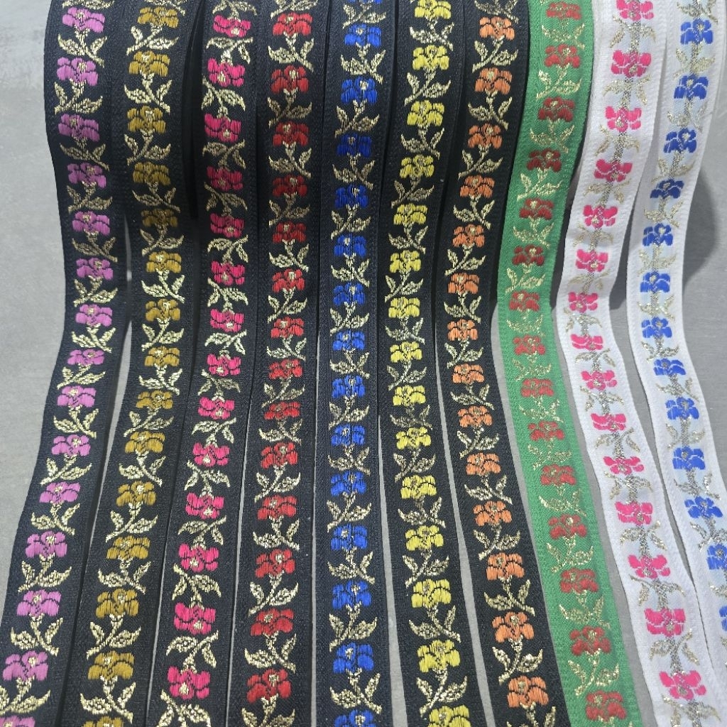 pita bordir india harga permeter