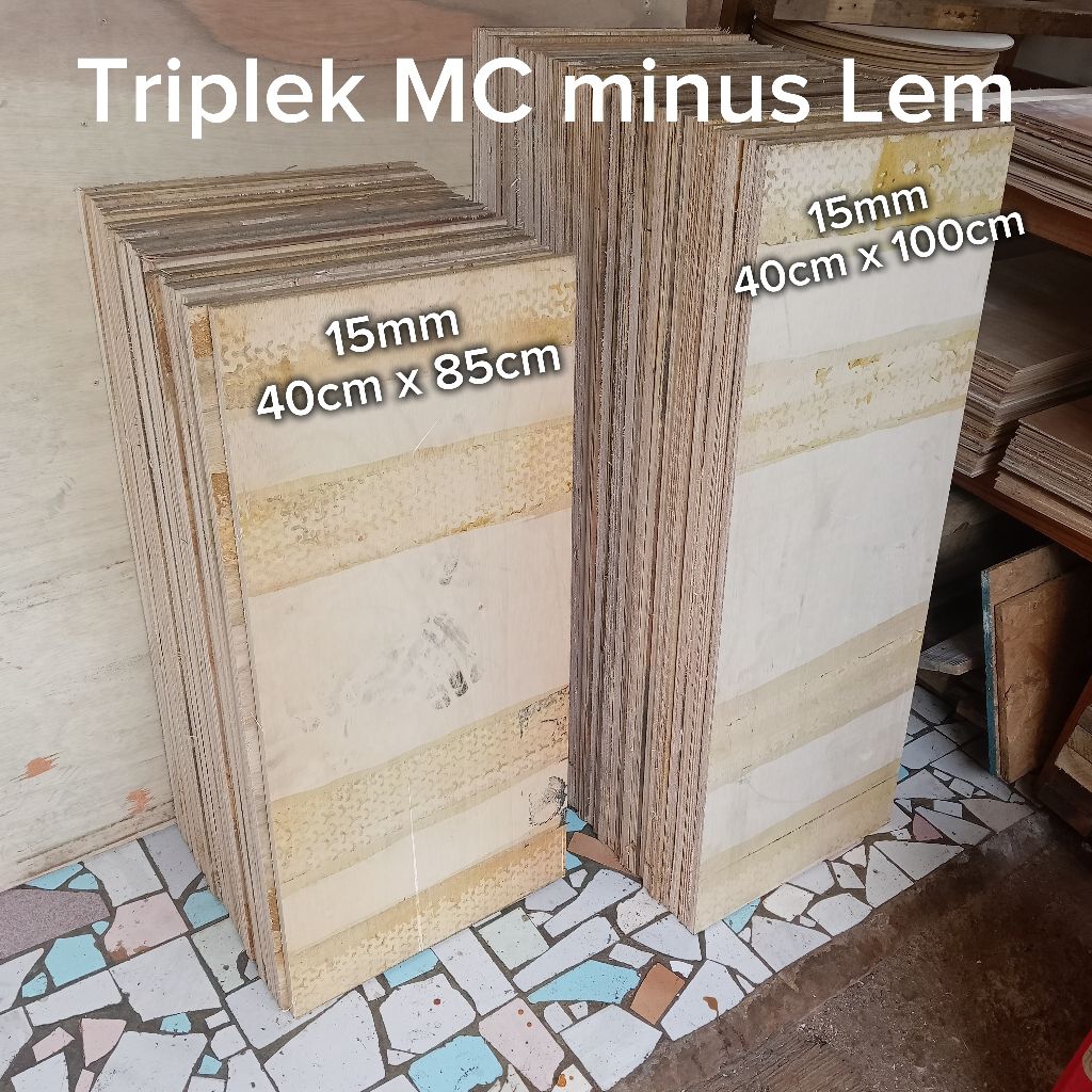 Triplek 15mm . triplek MC . 40cm x 100cm // triplek potongan // bahan box kerajinan