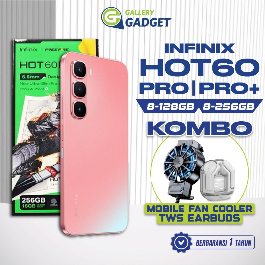 Infinix Hot 60 Pro Plus 8/128 8/256 GB RAM 8GB 128GB 256GB Smartphone Garansi Resmi