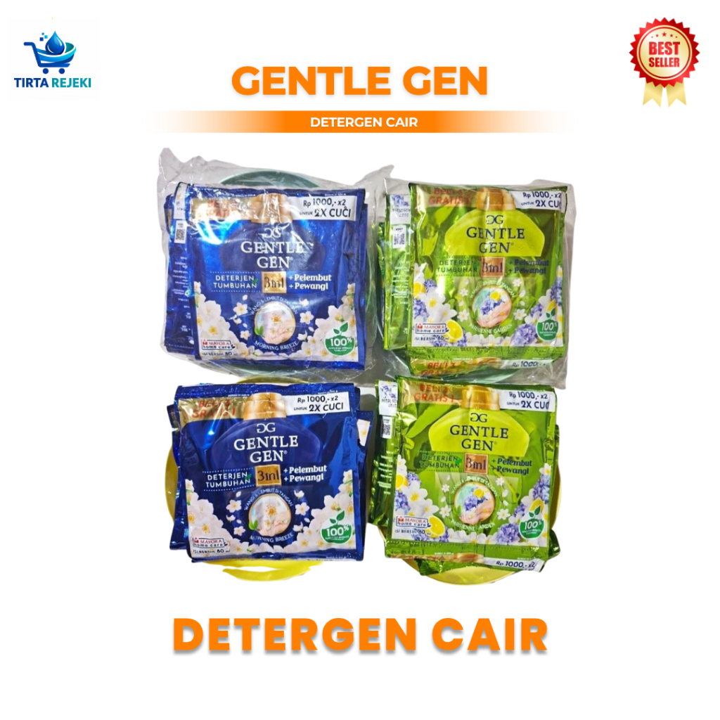 Promo Deterjen Cair Gentle Gen Renceng 80ml